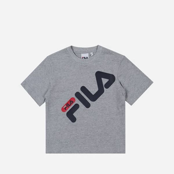 Camisetas Fila Menina Cinzentas - Fila Pisa Crew Neck S/S Loja Online Portugal,ZOGA-02674